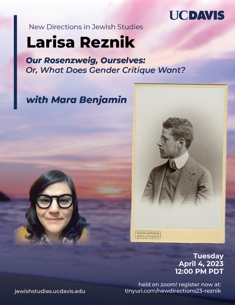 April 4, 12 PM: Larisa Reznik, Our Rosenzweig, Ourselves: Or, What Does  Gender Critique Want?